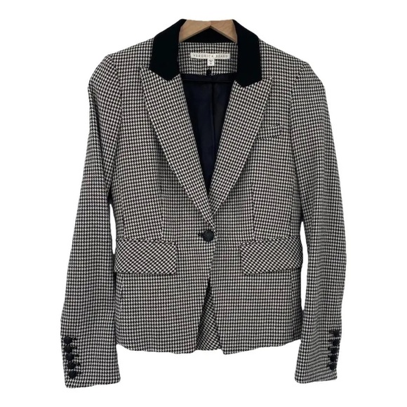 Veronica Beard Airlie Blazer Houndstooth Dickey Jacket Size 2 - Picture 2 of 10